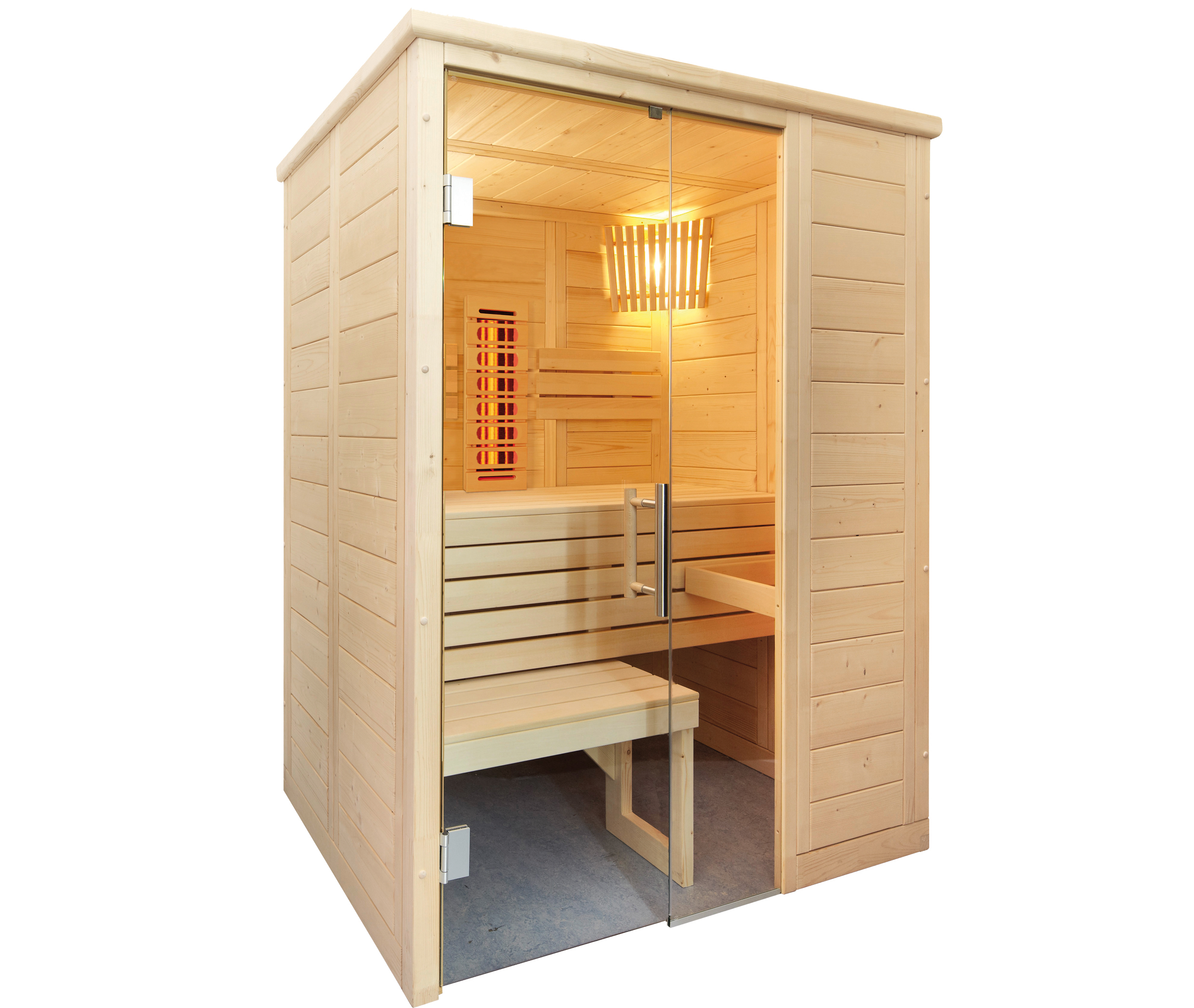 Alaska Mini Infra Sauna Combo + 160x110 cm