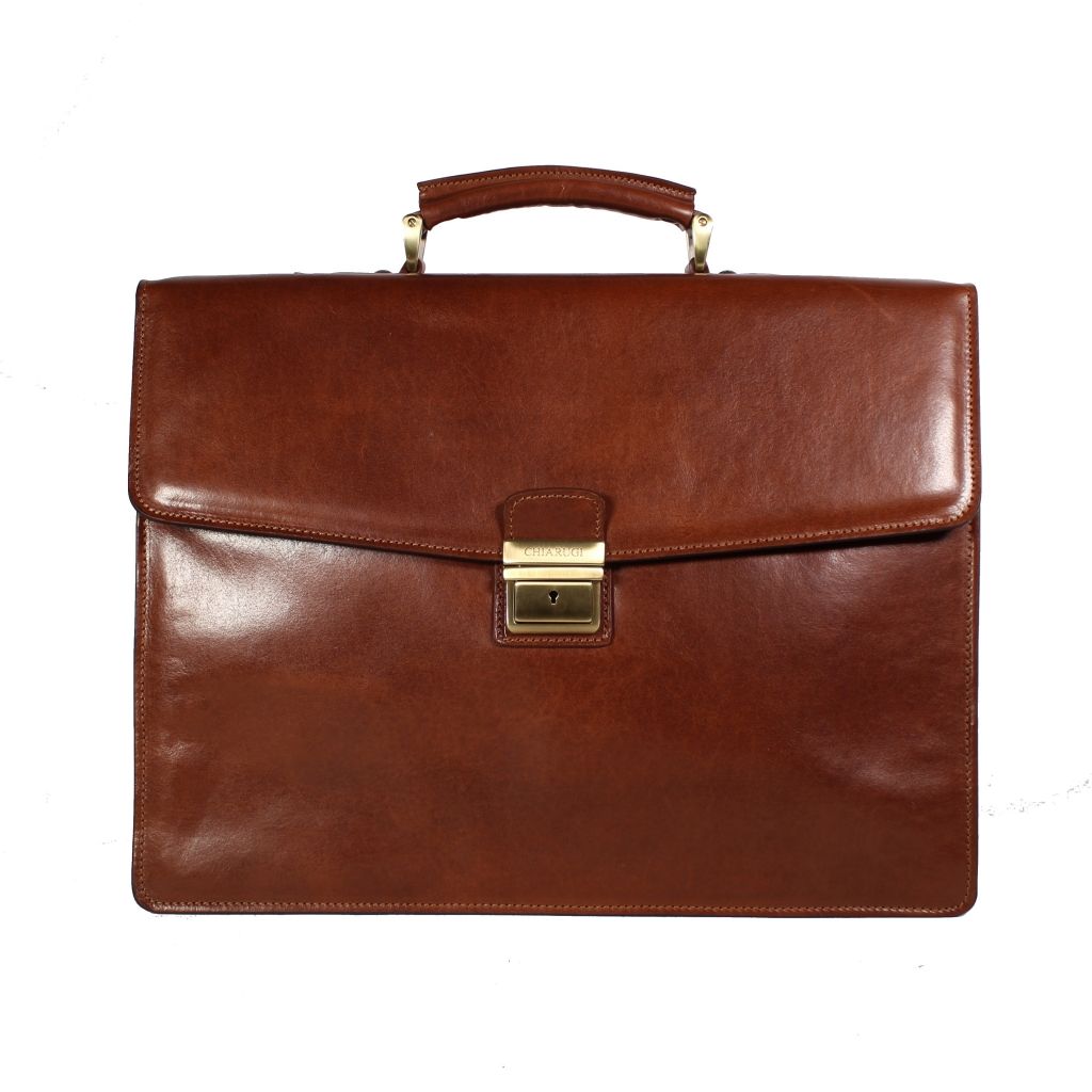 Chiarugi Brown 15" Laptop Bag