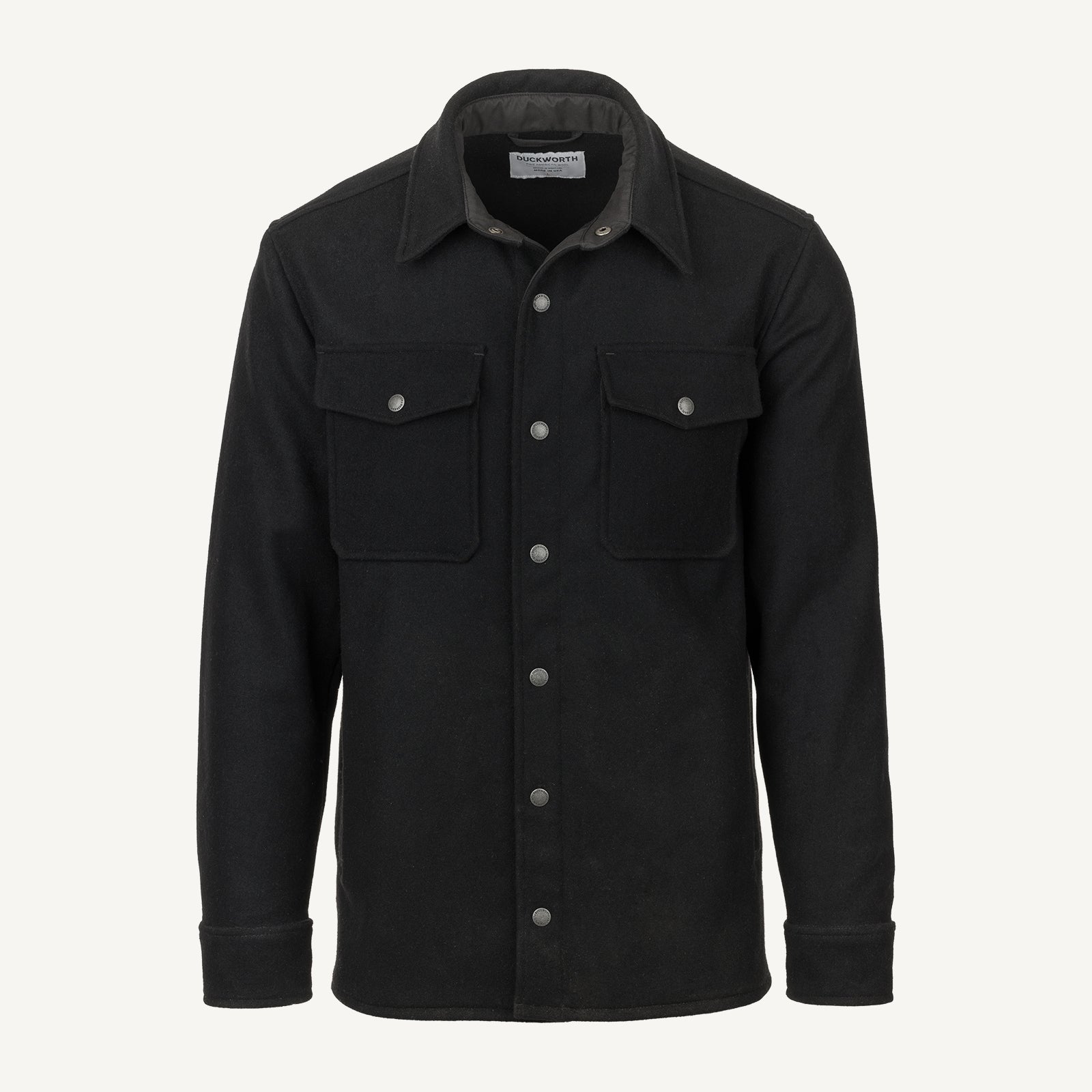 Merino Wool Shirt | Men's Snowcrest Shirt Jacket | Montana Merino | Black | S