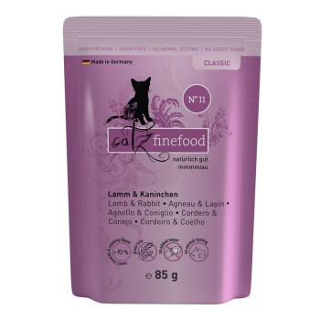 Catz Finefood Classic Adult Wet Cat Food 8x85g - No. 11 Lamb & Rabbit