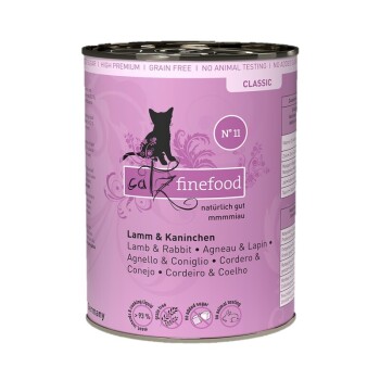 Catz Finefood Classic Adult Wet Cat Food No. 11 Lamb & Rabbit, 6x400g