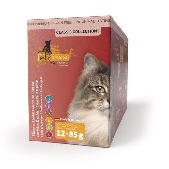 Catz Finefood Classic Collection Wet Cat Food for Adults, 12x85g Multipack 1
